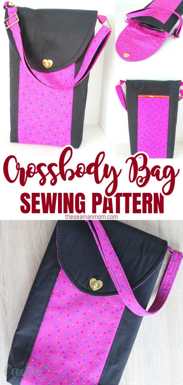 Cross Body Bag Pattern With Easy Step By Step Sewing Tutorial