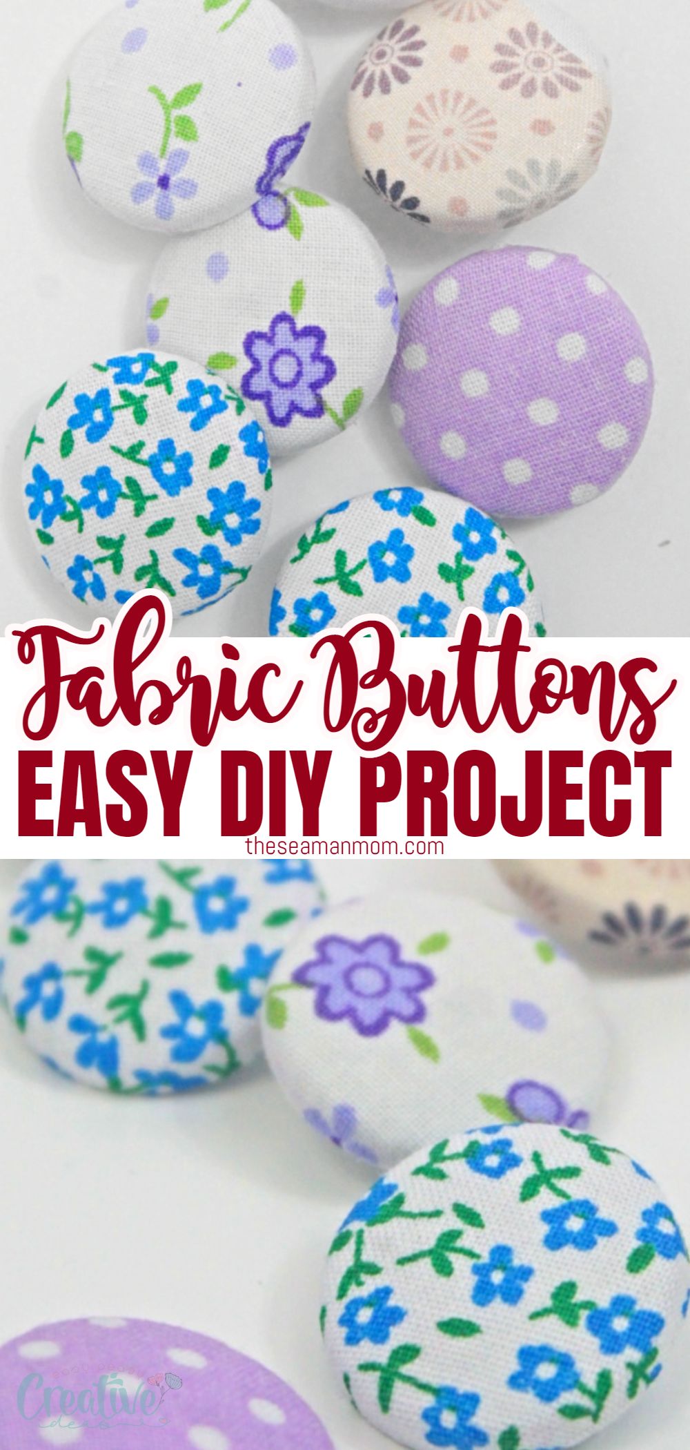 Easy And Fun Fabric Covered Buttons - Easy Peasy Creative Ideas