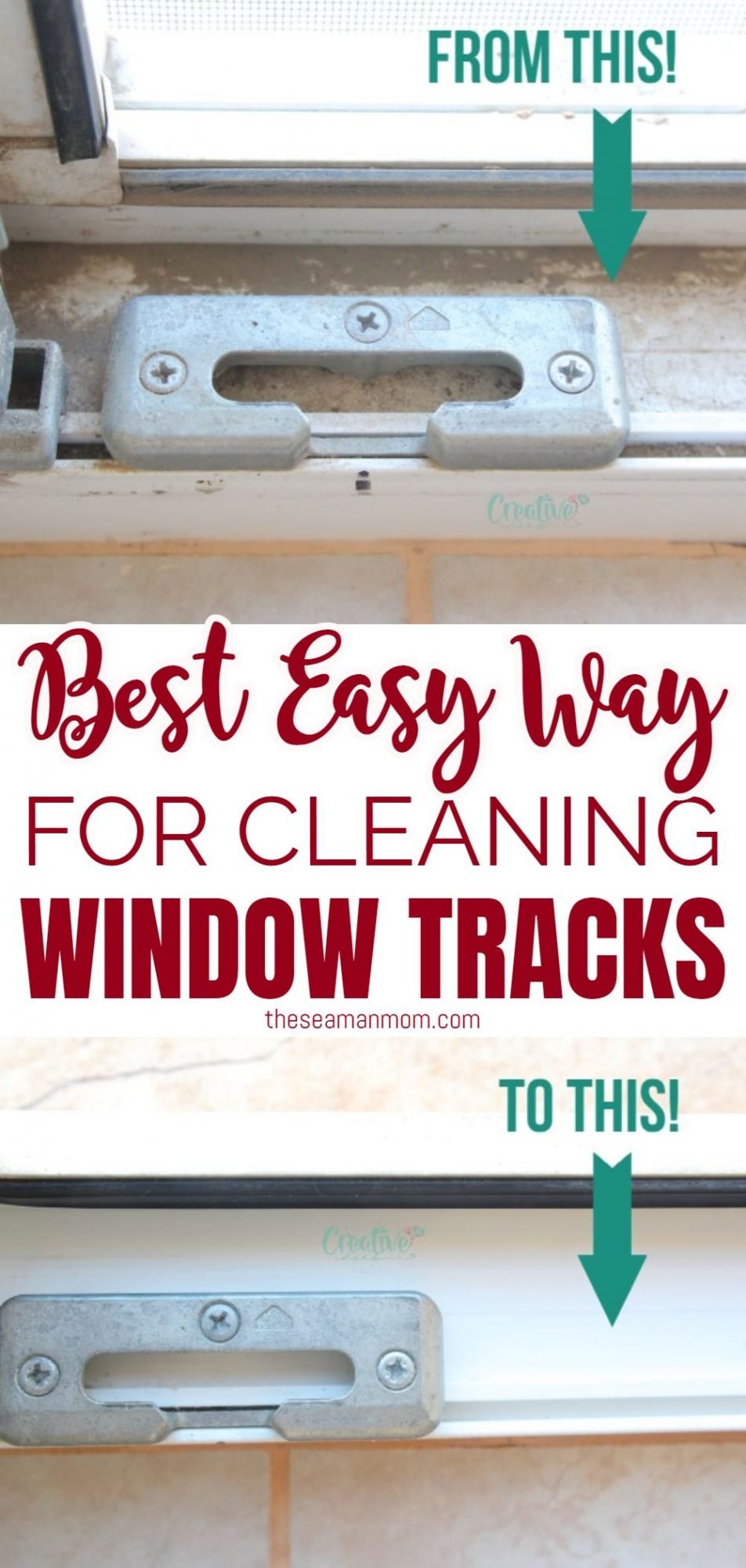 How to clean window tracks