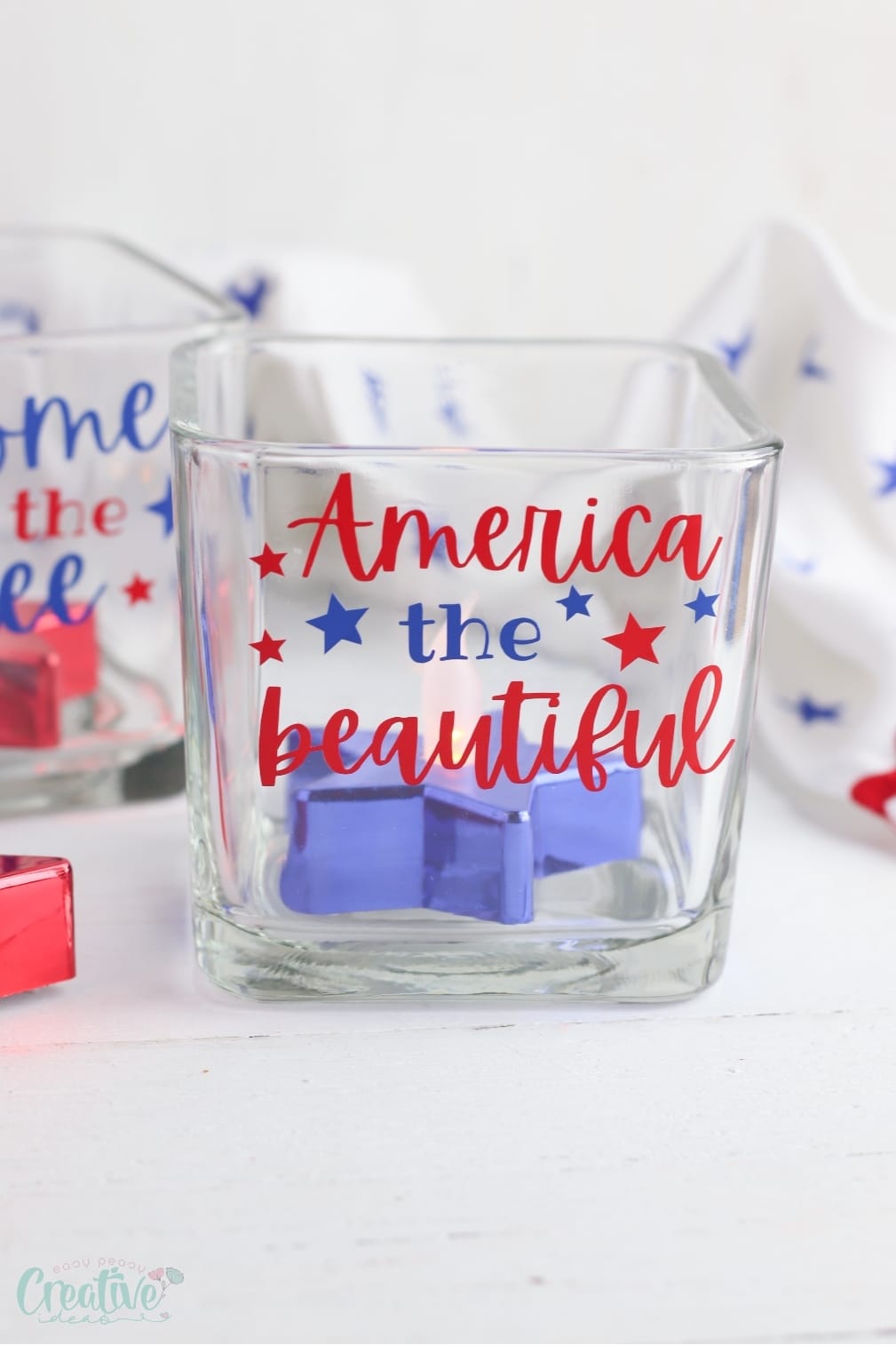 Diy Candle Holders For 4th Of July