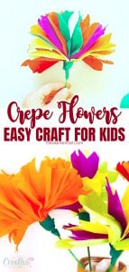 DIY Crepe Paper Flowers Easy Craft For Kids - Easy Peasy Creative Ideas