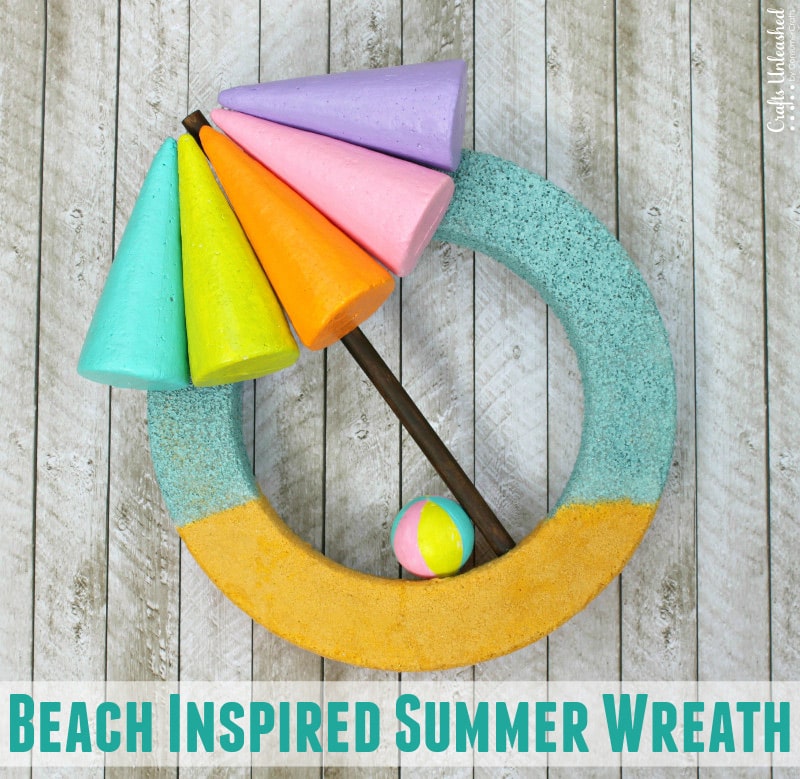 Image of DIY beach themed summer wreath