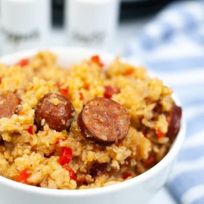 Slow cooker jambalaya with sausage - Easy Peasy Creative Ideas