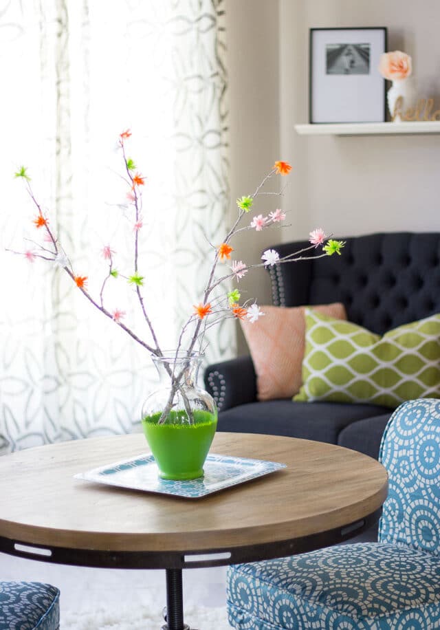 Flowering branches diy decor