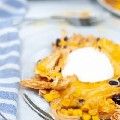This is the best SLOW COOKER CHICKEN ENCHILADA