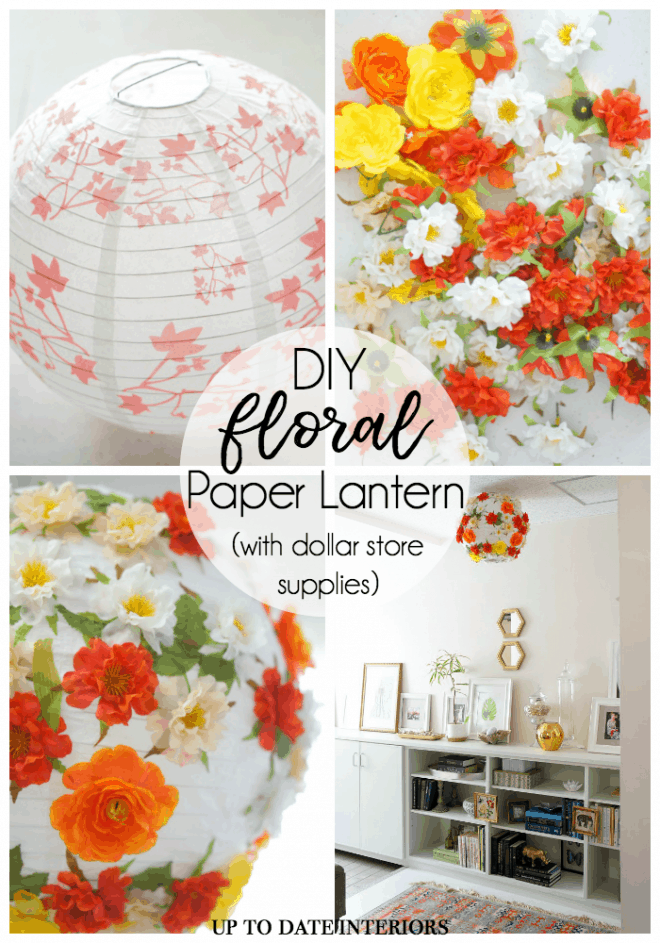 DIY Floral Paper Lantern - A Bubbly Life