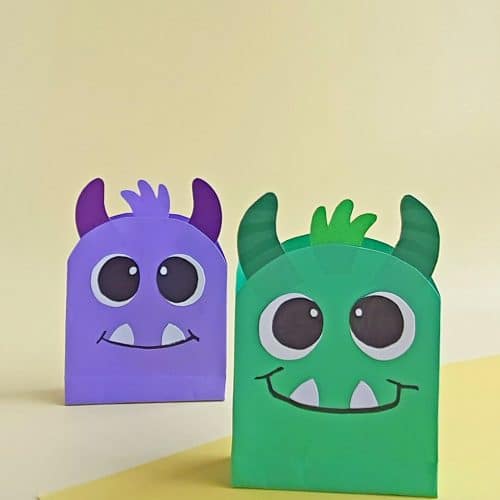 Monster HALLOWEEN PAPER BAGS Craft - Easy Peasy Creative Ideas