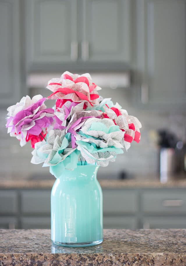 Paper flowers craft