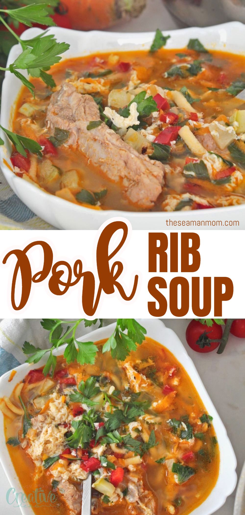 Made using just a handful of simple ingredients, this flavorful pork rib soup is a quick and easy way to add a unique dish to your dinner rotation! Everyone will love this simple but nutritious, filling and satisfying spare ribs soup and ask for seconds! via @petroneagu