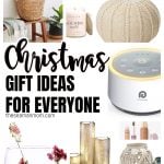 A photo collage with Christmas gift ideas
