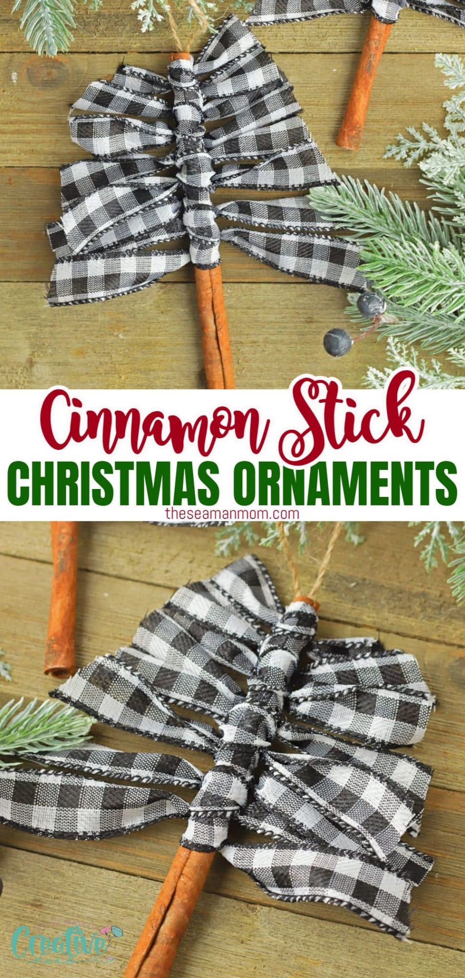Easy DIY cinnamon stick ornaments for the Christmas tree