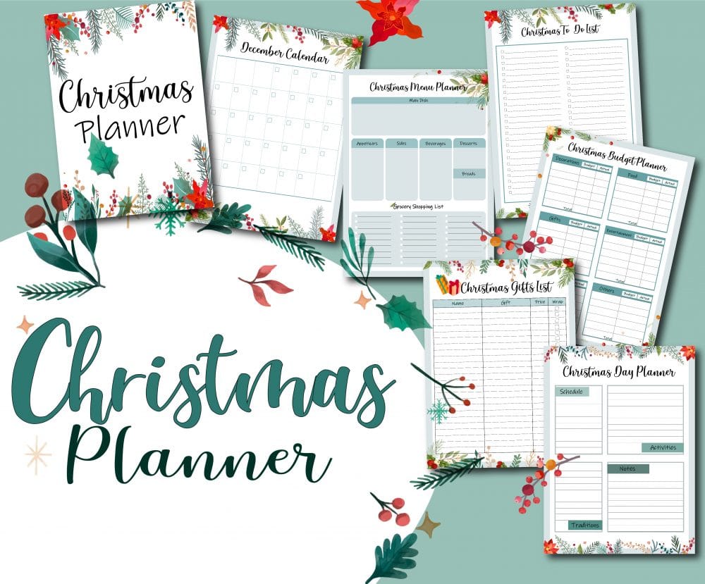 Printable Christmas planner