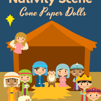 10 Easy to make Nativity scene PRINTABLE PAPER DOLLS for kids of all ages