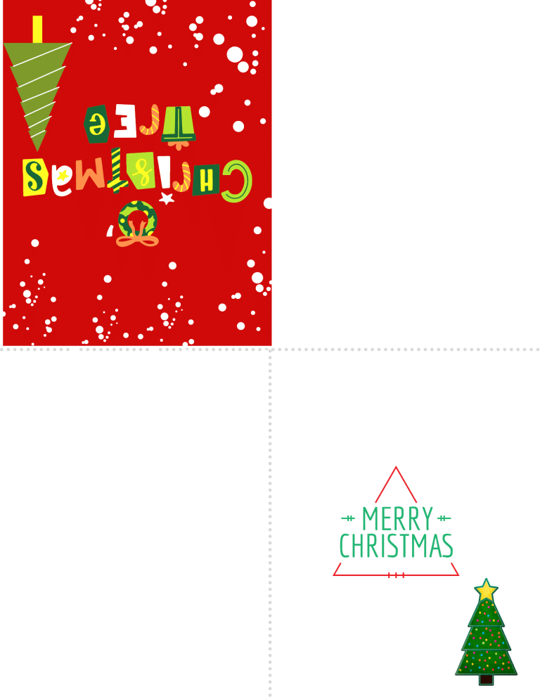 Easy PRINTABLE CHRISTMAS CARDS - Easy Peasy Creative Ideas