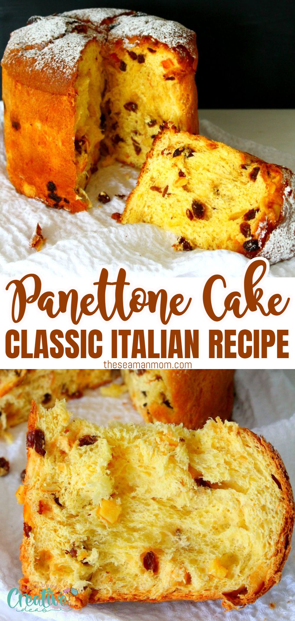 This traditional Italian Panettone Recipe was originally a Christmas sweet bread but make Panettone once and you'll want it on your table every single holiday! I promise you, it's that good! via @petroneagu