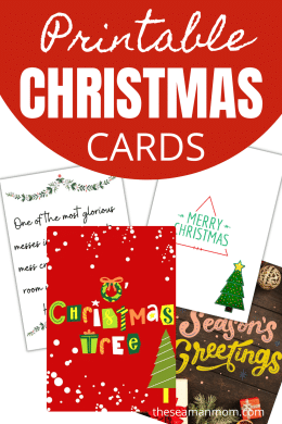 Easy PRINTABLE CHRISTMAS CARDS - Easy Peasy Creative Ideas