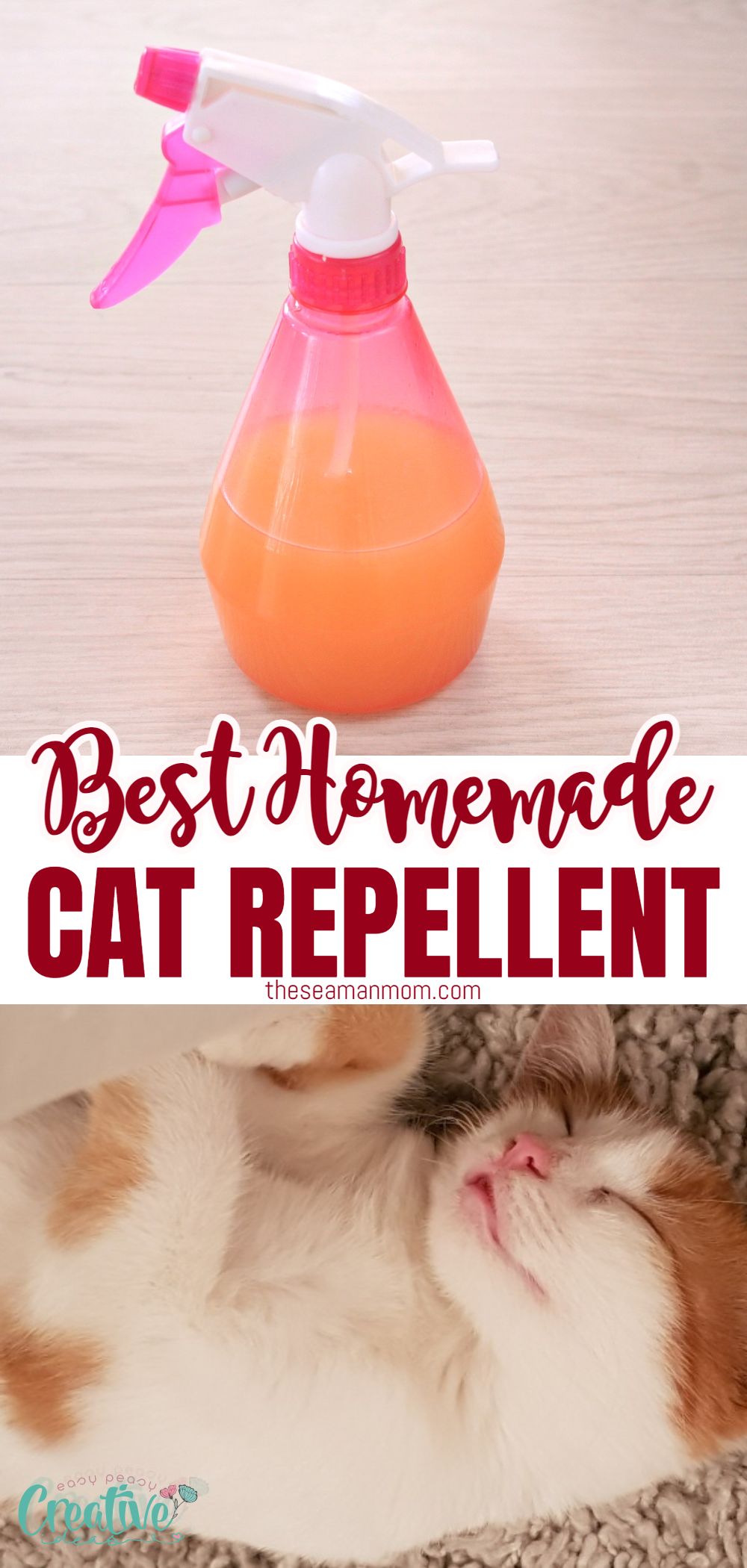 Tired of being frustrated with cats messing around your garden or home? Make a friendly but efficient natural cat repellent in just a few minutes! This cat deterrent is made with a handful of few simple, affordable ingredients and won't hurt the environment! via @petroneagu