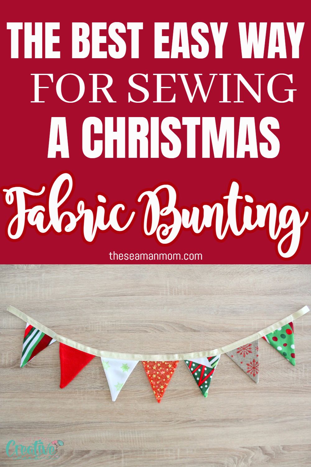 How To Make Christmas FABRIC BUNTING - Easy Peasy Creative Ideas