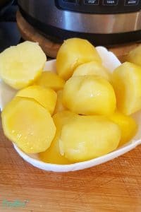 Image of steamed potatoes in the Instant Pot