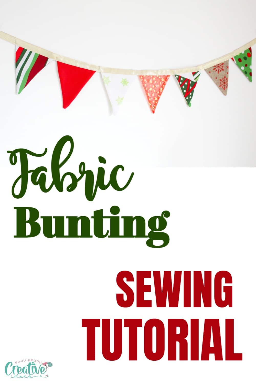How to sew a fabric bunting