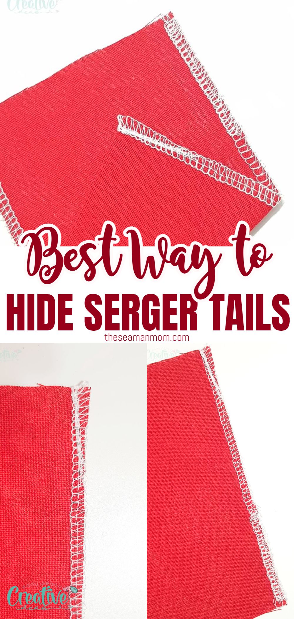 Wondering how to hide those thread tails on your serger? Invisible seaming isn’t exactly a magic trick, but it does seem like a bit of wizardry. Learn how to hide serger tails like a professional so all eyes are on your project and not the seams. via @petroneagu