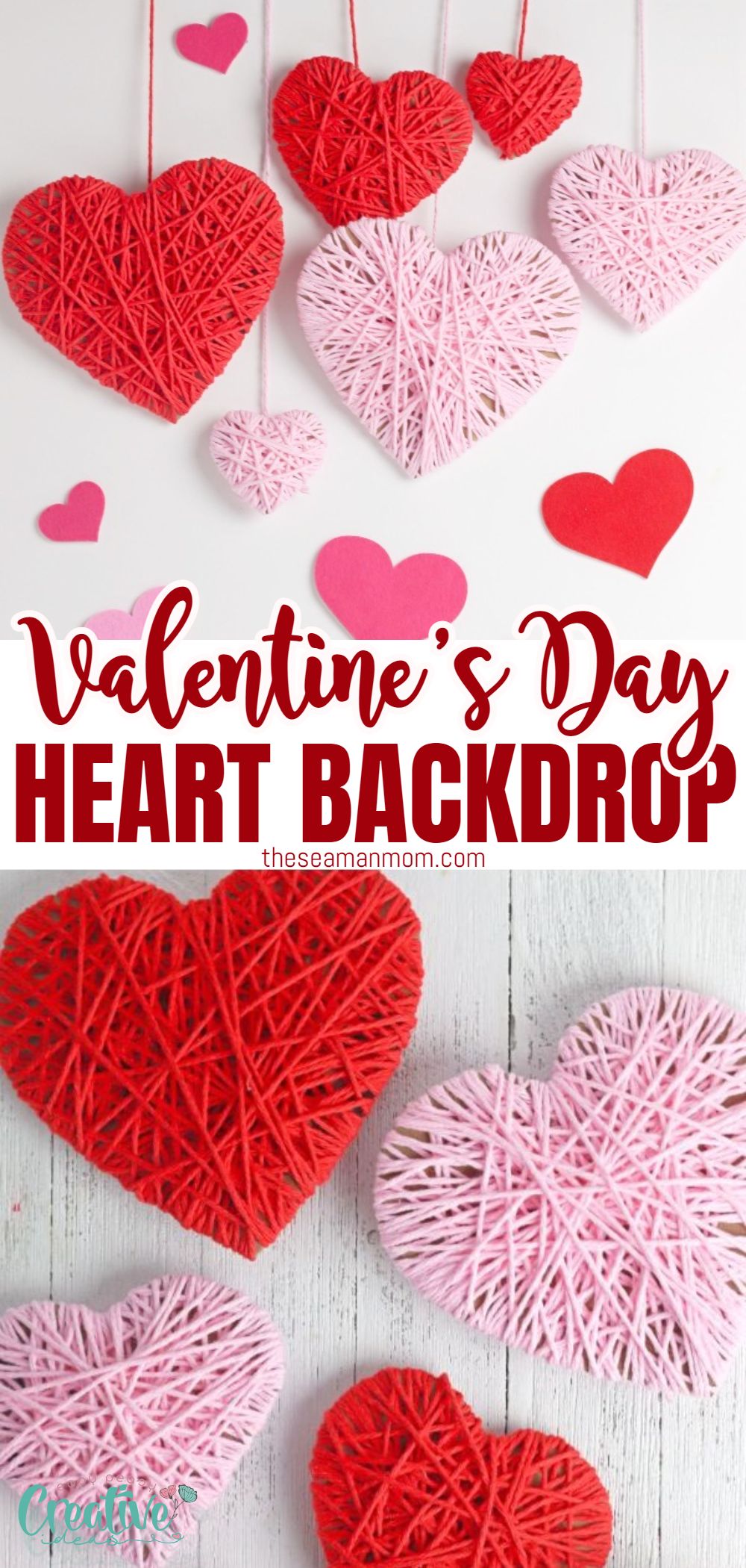 Want to impress your loved ones in the photos you take on Valentine's Day? Turn your home into a romantic date setting by following this step by step tutorial for making your own adorable Valentines backdrop! via @petroneagu