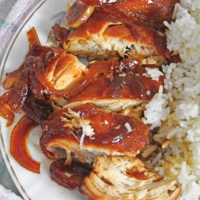 SLOW COOKER BOURBON CHICKEN – An easy, alcohol free one-pot meal