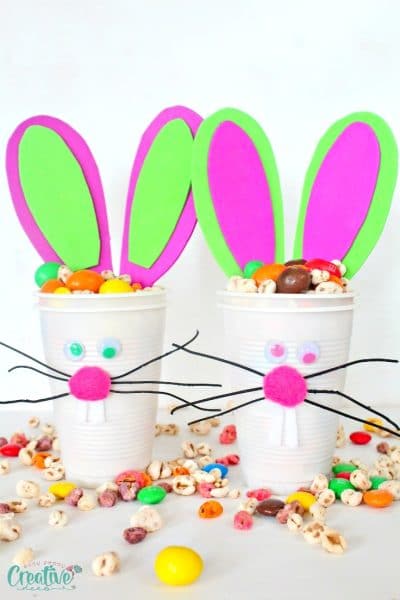 How To Make EASTER BUNNY CUPS - Easy Peasy Creative Ideas