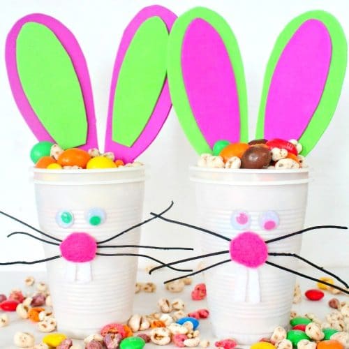 How To Make EASTER BUNNY CUPS - Easy Peasy Creative Ideas