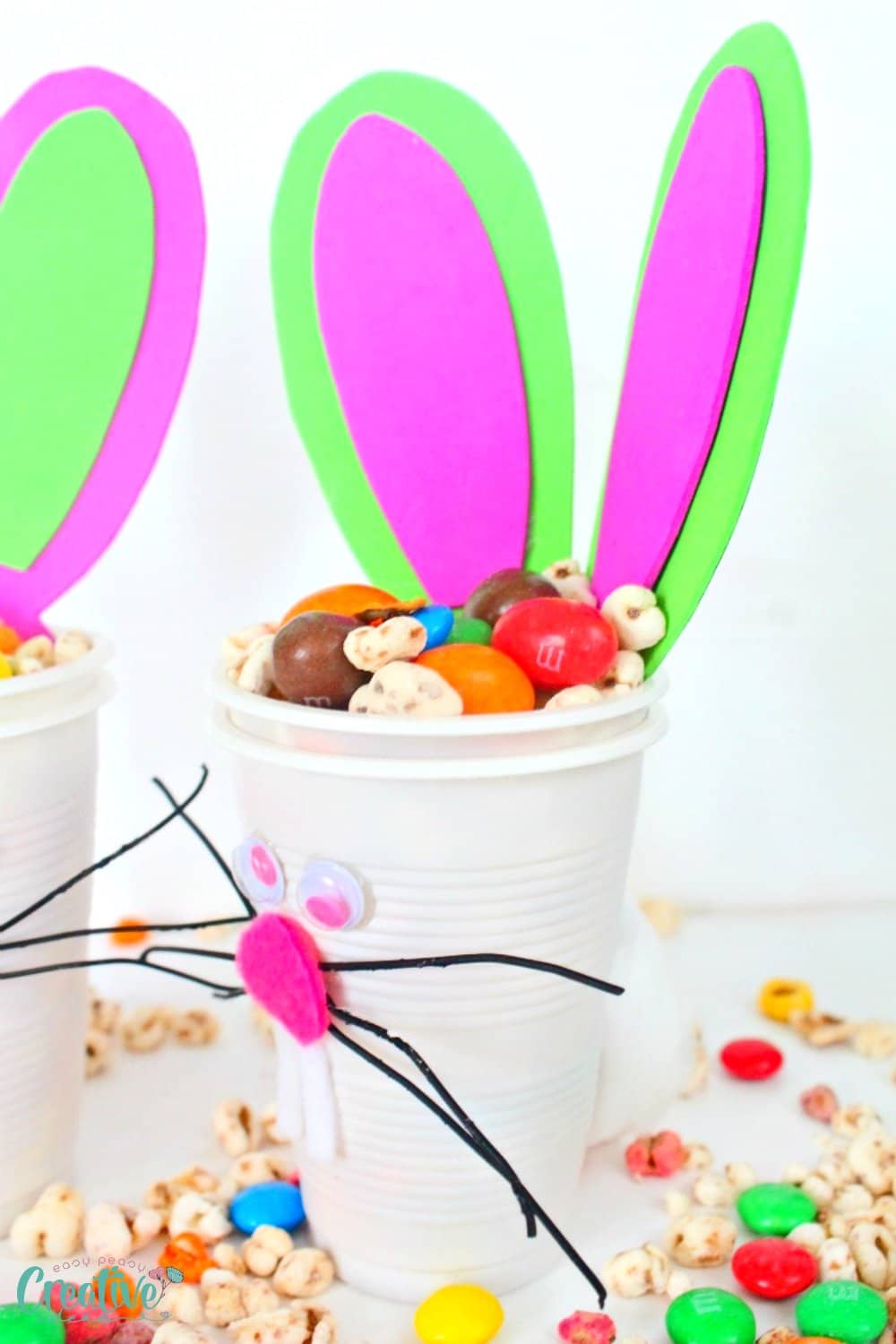 Angle image of Easter cups craft for treats