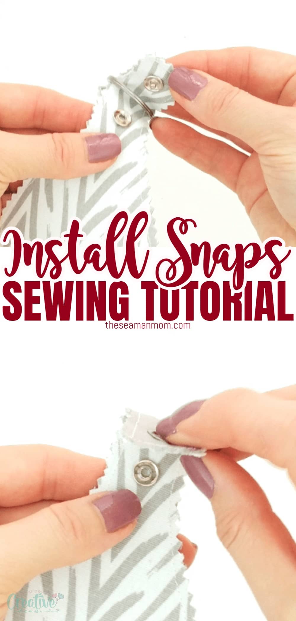 How to Install Snaps On Fabric With Pliers - Easy Peasy Creative Ideas