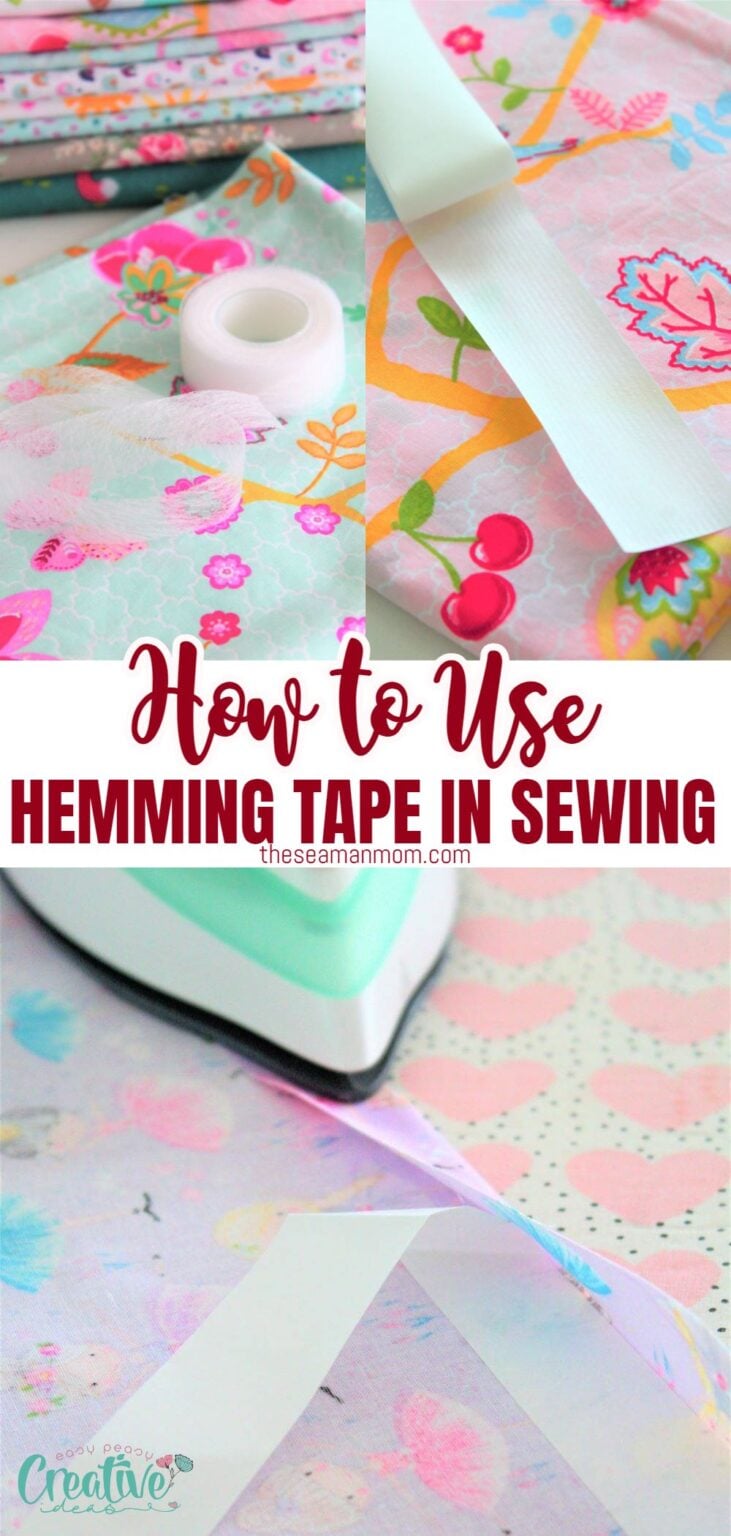 How to Use Hemming Tape In Sewing - Easy Peasy Creative Ideas