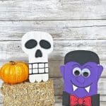 Dracula and Skull Dollar store Halloween craft
