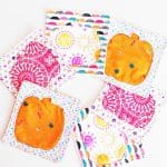 Fabric pumpkin coasters