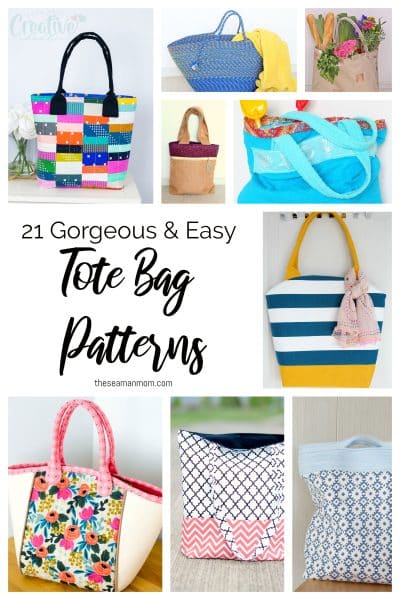 Tote Bag Patterns: 21 Unique Designs - Easy Peasy Creative Ideas