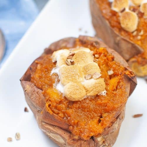 Air fryer baked sweet potato - Easy Peasy Creative Ideas