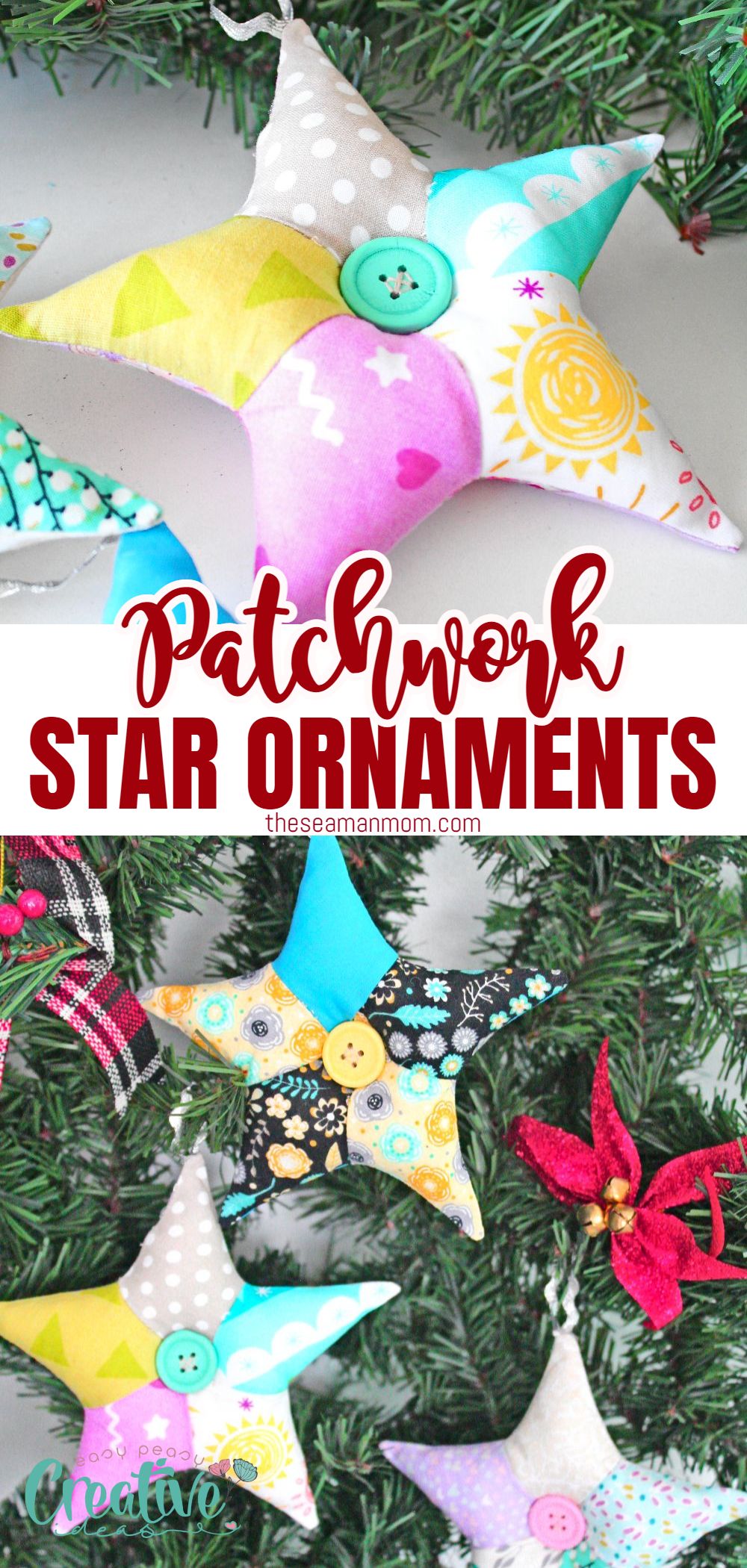 Looking for a fun and easy way to decorate your Christmas tree this year? Try making some patchwork star ornaments using simple sewing and quilting techniques. With my step-by-step tutorial and Christmas star templates, it's easy to create beautiful stars in a variety of colors. Whether you prefer traditional red and green or bolder patterns and prints, these star ornaments are sure to add a festive touch to your holiday décor. So what are you waiting for? Get started today! via @petroneagu