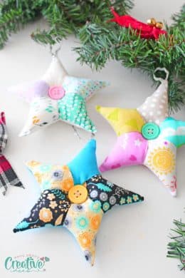 Easy PATCHWORK STAR Ornaments - Easy Peasy Creative Ideas