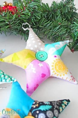 Easy Patchwork Star Ornaments - Easy Peasy Creative Ideas