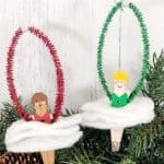 Ballerina ornaments in a Christmas tree