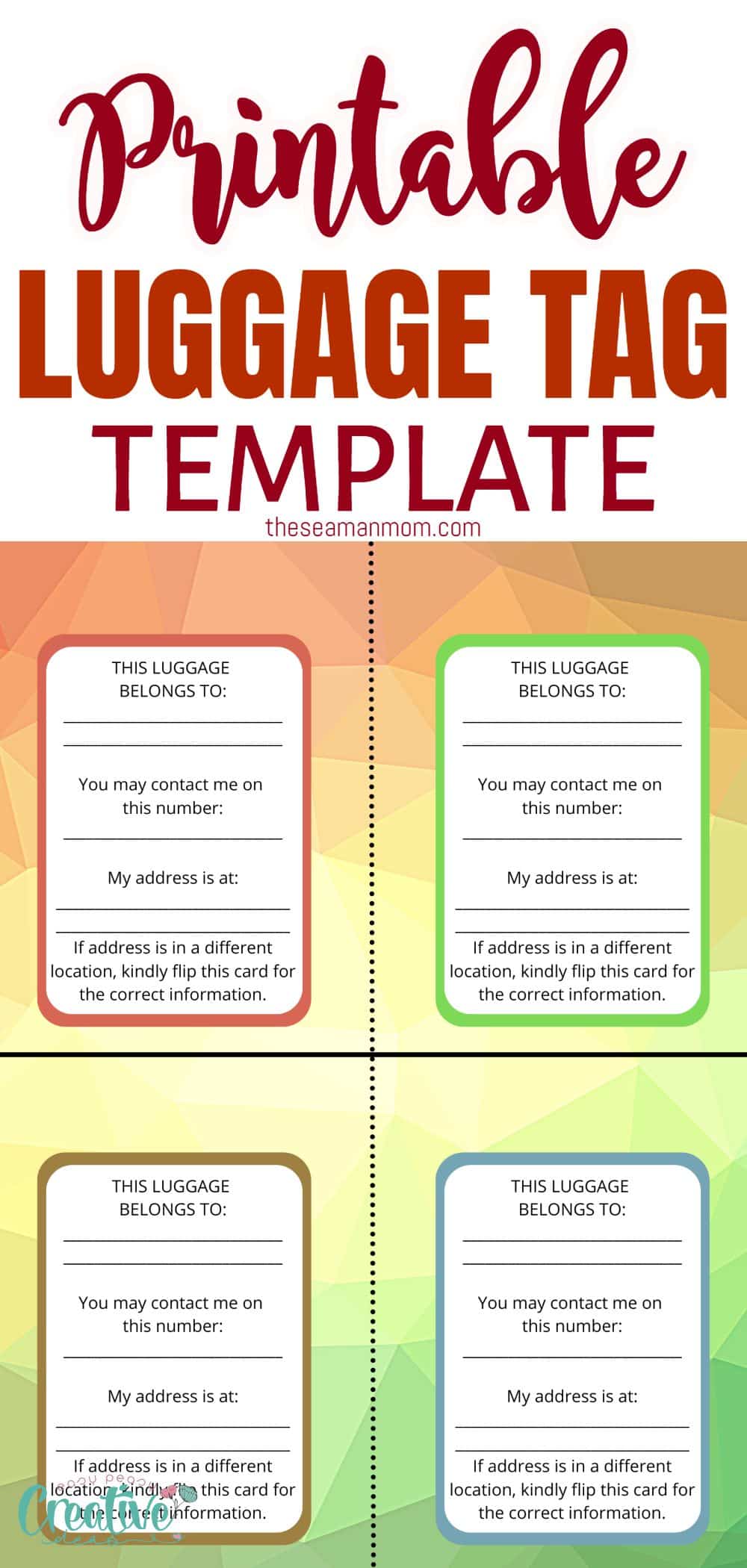 3 easy travel tag