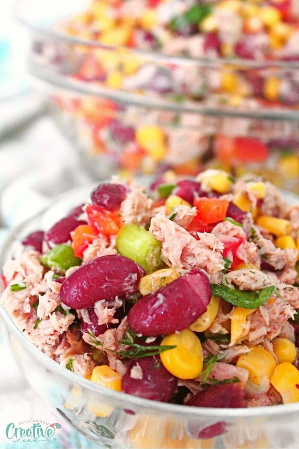 Close up image of easy tuna salad