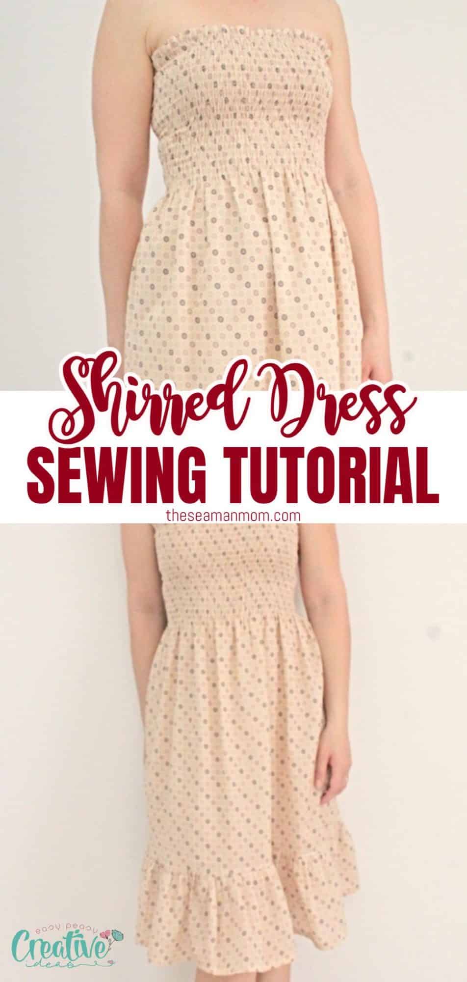 How to make a Shirred Top  Easy Sewing Tutorial 