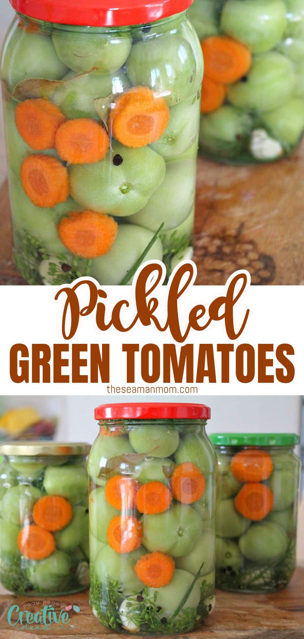 Brighten up your pantry with a classic family recipe for pickled green tomatoes. If you have an abundance of unripe tomatoes, this simple and delicious recipe will help you make canned pickled tomatoes that are sure to tantalize your taste buds! via @petroneagu