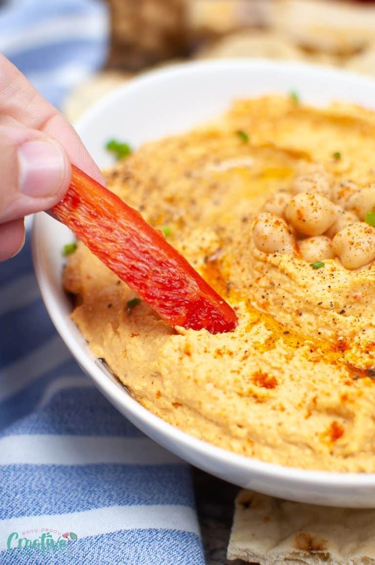 Roasted Red Pepper Hummus Recipe Easy Peasy Creative Ideas