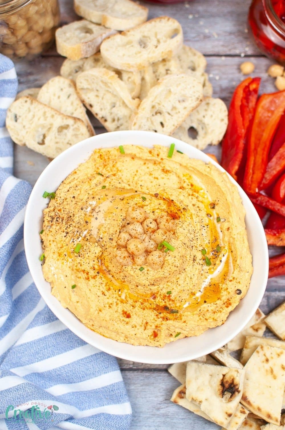 Red pepper hummus recipe