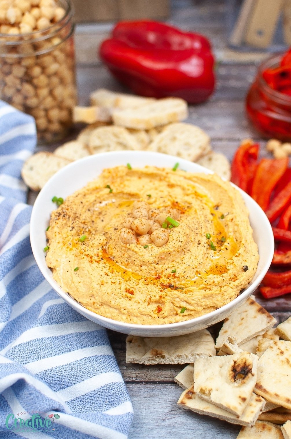 Red pepper hummus recipe