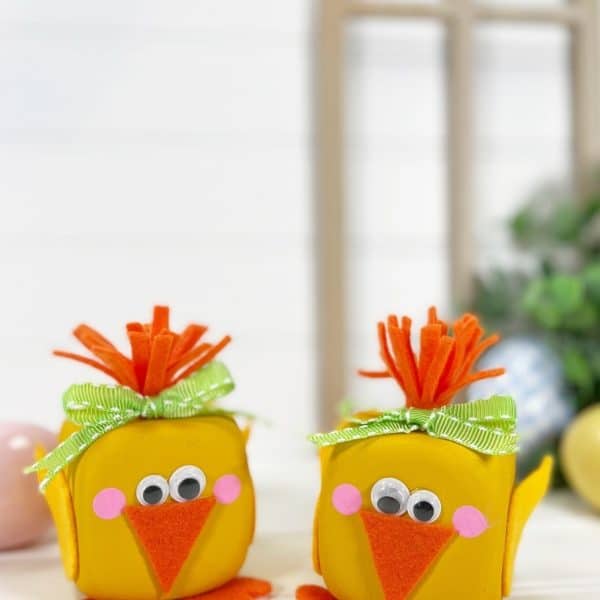 Easter Chick Craft With Foam Dice - Easy Peasy Creative Ideas