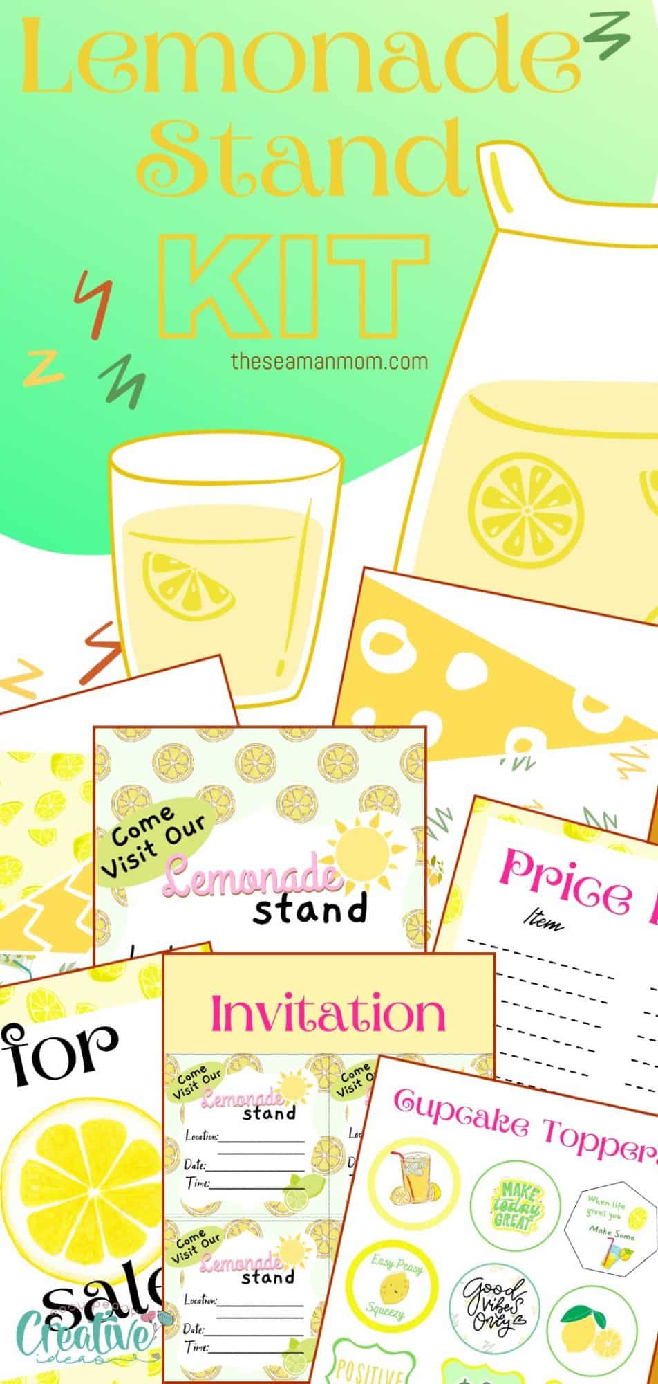 Printable lemonade stand signs