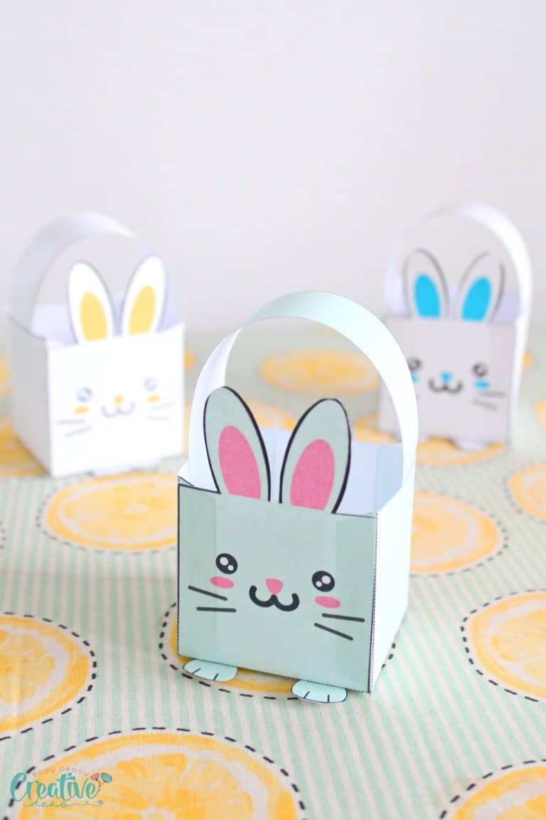 Printable Easter Basket Craft - Easy Peasy Creative Ideas